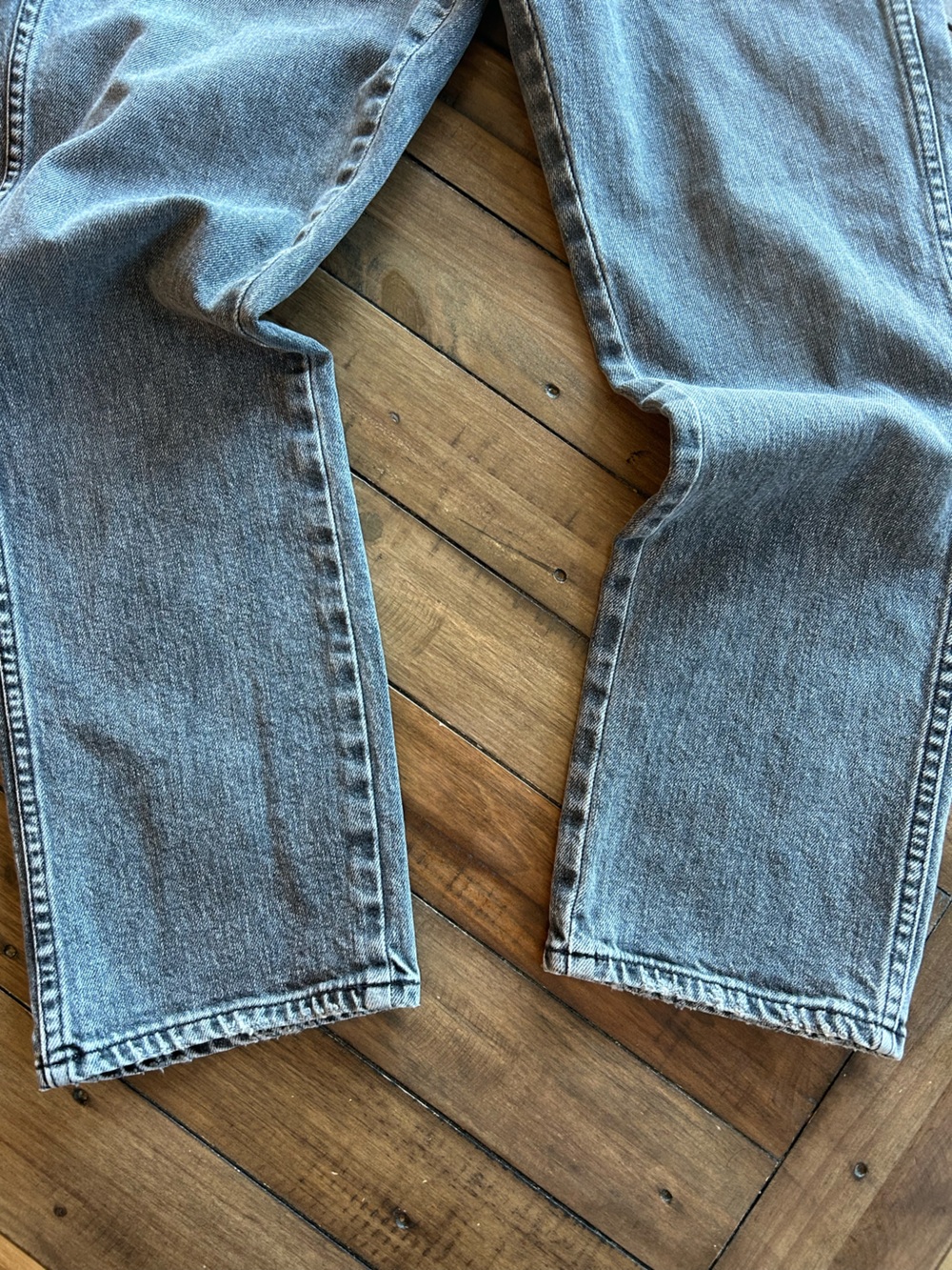 AMO Chloe Crop Straight Leg Grey Skies Jeans 29 - Picture 7 of 15